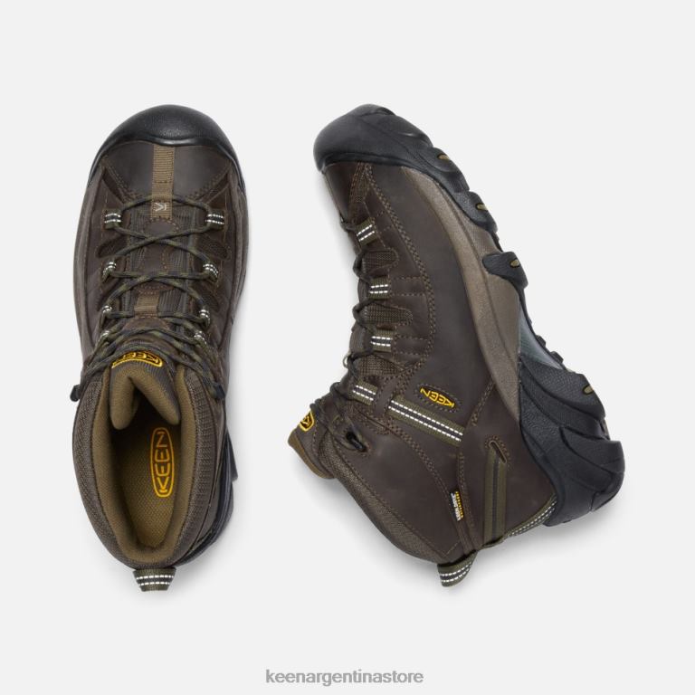 LZZND267 cantimplora-oliva oscura Keen targhee ii impermeable medio ancho