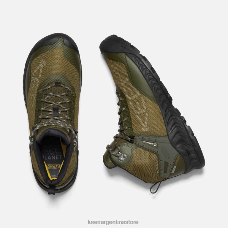 LZZND385 bosque noche-olivo oscuro Keen bota impermeable nxis evo