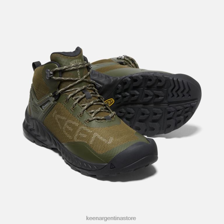 LZZND385 bosque noche-olivo oscuro Keen bota impermeable nxis evo