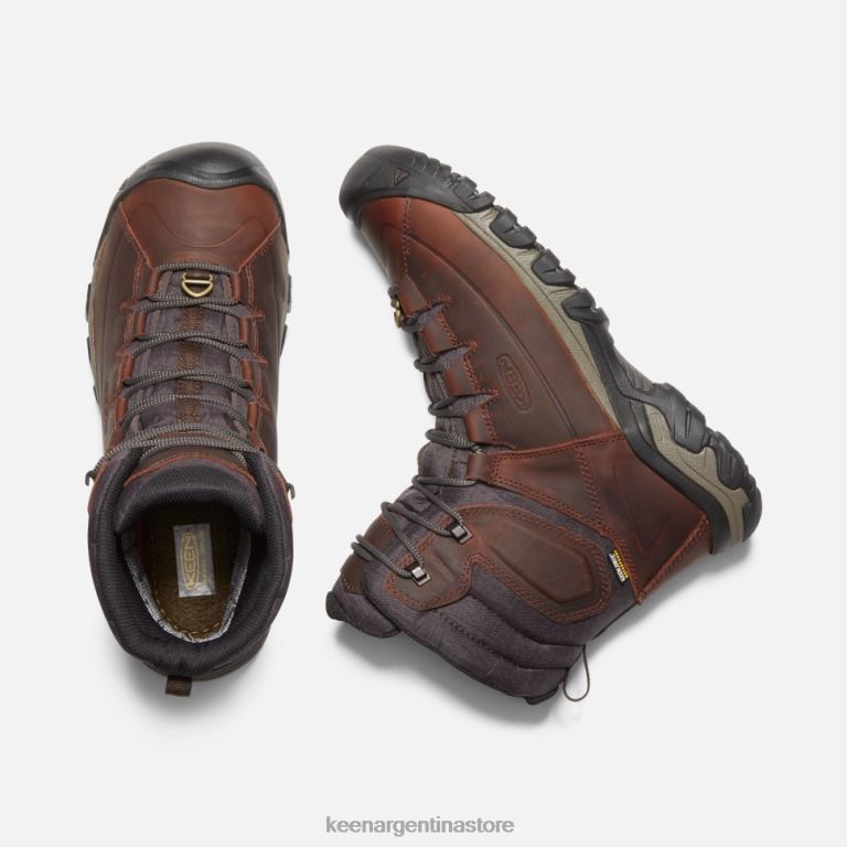 LZZND520 mantillo de cacao Keen bota impermeable de encaje alto targhee