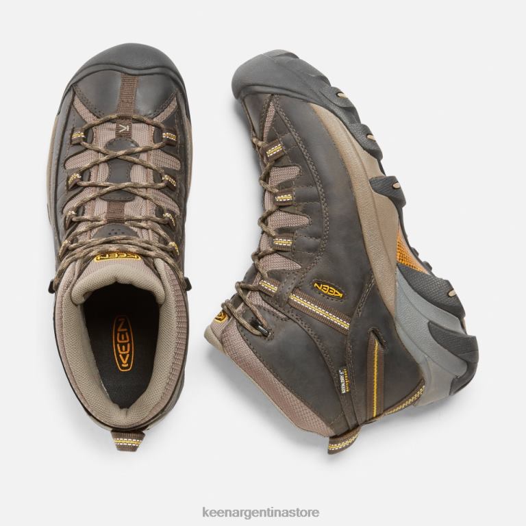 LZZND493 negro amarillo oliva Keen botas de montaña impermeables targhee ii