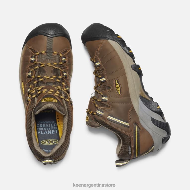 LZZND497 cascada marrón-amarillo dorado Keen targhee ii impermeable