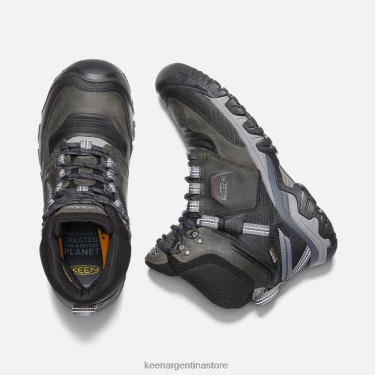 LZZND501 imán-negro Keen bota impermeable ridge flex