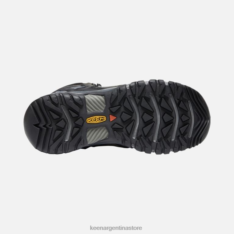 LZZND501 imán-negro Keen bota impermeable ridge flex