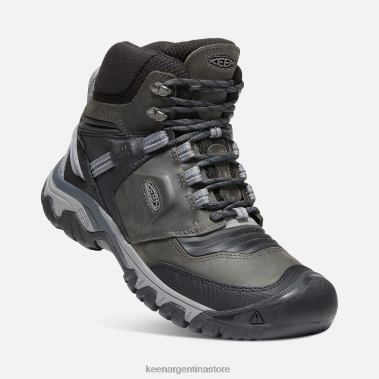 LZZND501 imán-negro Keen bota impermeable ridge flex