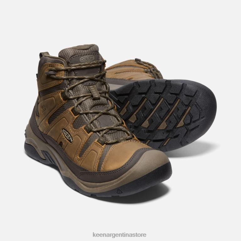 LZZND476 bisonte atigrado Keen bota impermeable circadia ancha