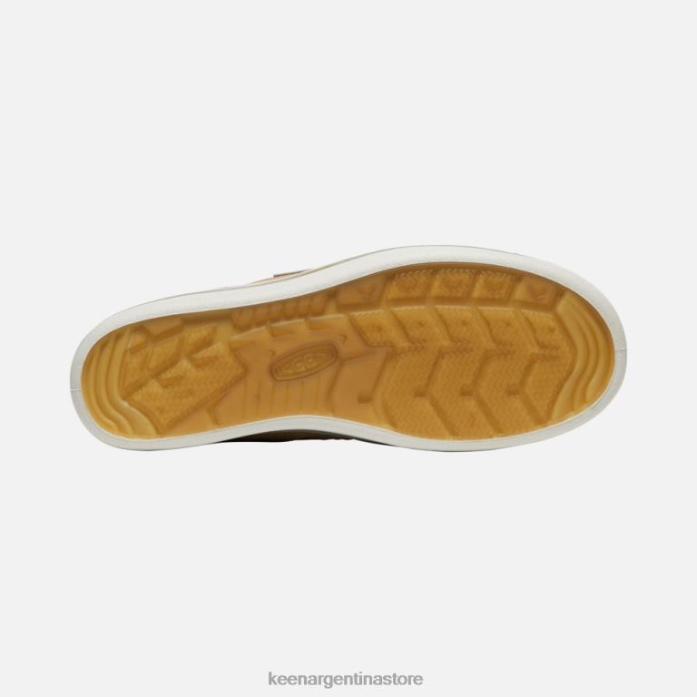 LZZND487 abedul beige-plateado Keen zapatillas sin cordones de cuero cosecha eldon