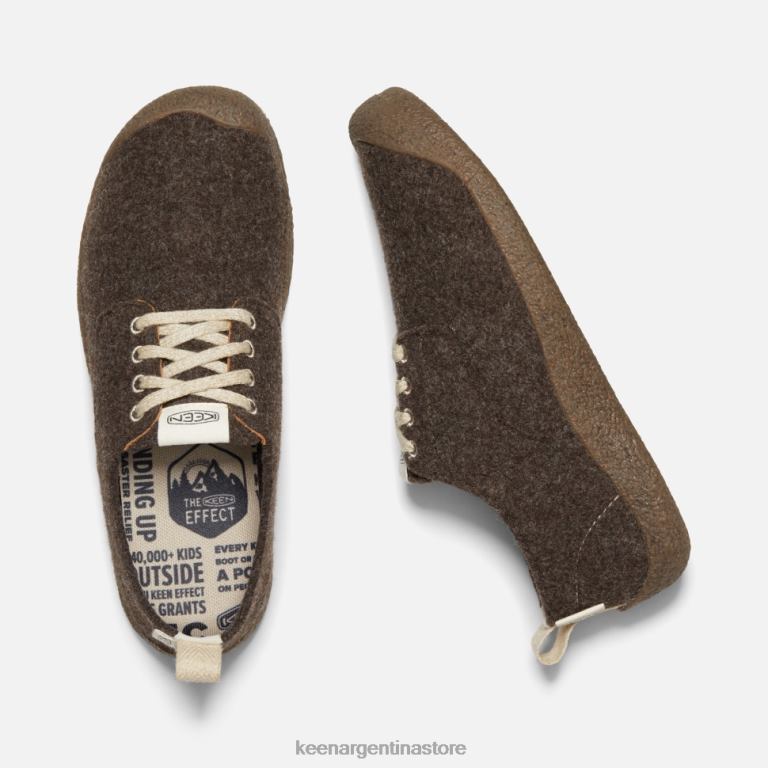 LZZND489 abedul de fieltro marrón Keen zapato derby mosey