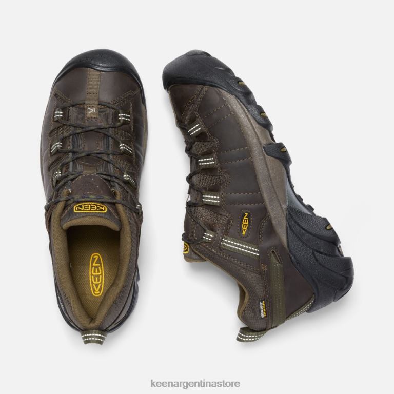 LZZND253 cantimplora-oliva oscura Keen zapatos de senderismo impermeables targhee ii de ajuste ancho