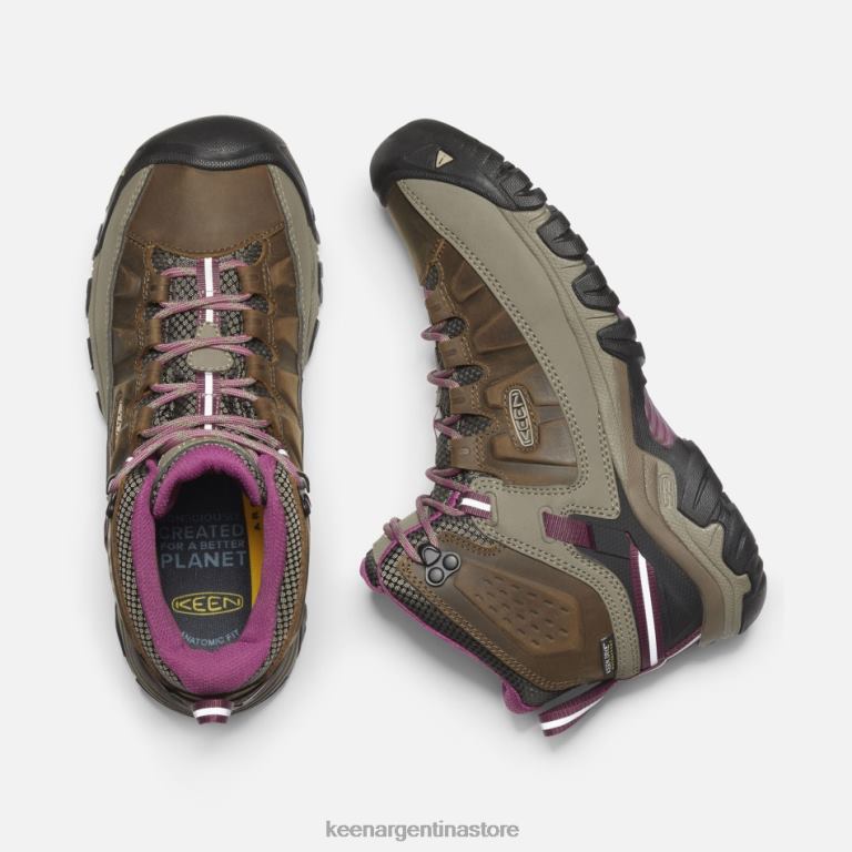LZZND174 weiss-boysenberry Keen botas de montaña impermeables targhee iii