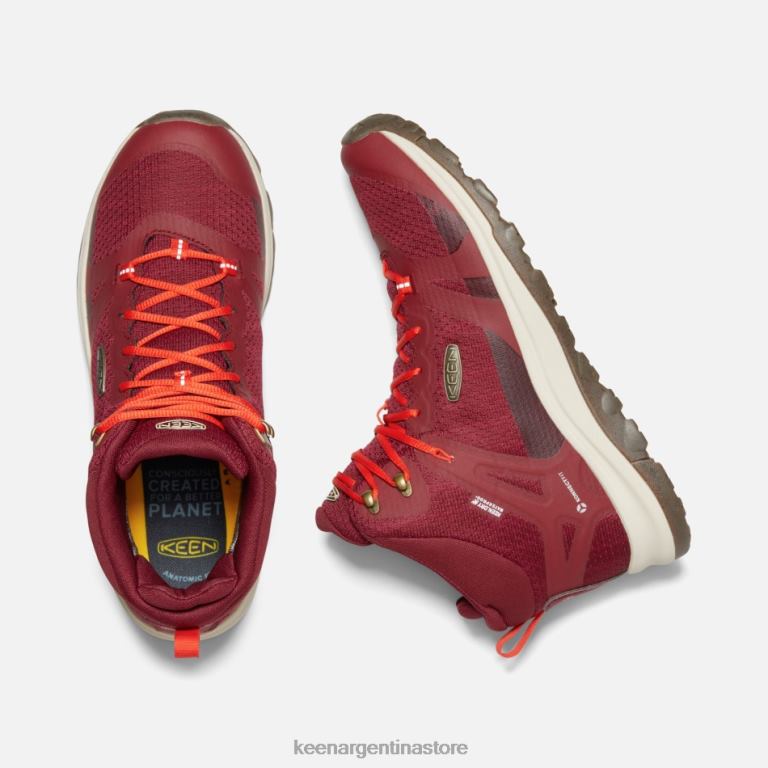 LZZND180 mermelada de ruibarbo Keen botas de montaña impermeables terradora ii