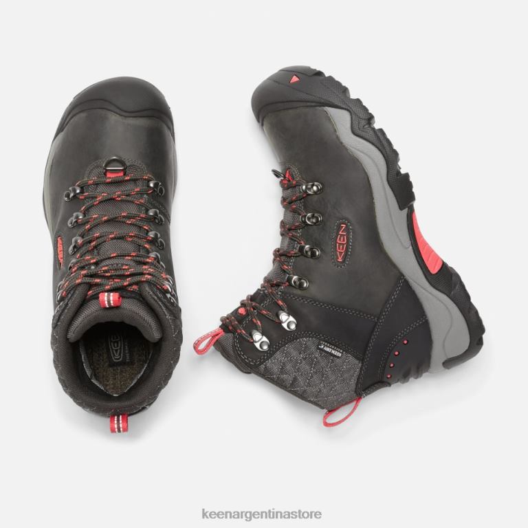 LZZND185 Rosa negro Keen botas de montaña revel iii