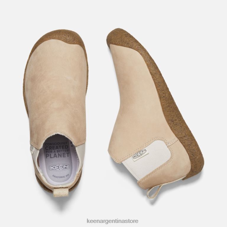 LZZND186 abedul-safari Keen botas chelsea de cuero mosey