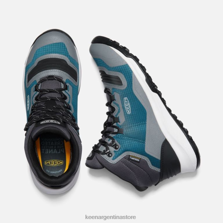 LZZND187 azul coral-estrella blanco Keen botas de senderismo impermeables tempo flex