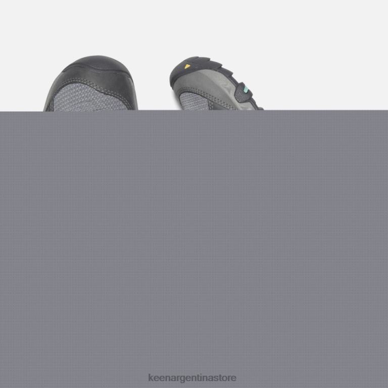 LZZND189 Ola del océano gris acero Keen bota impermeable de cuero steens