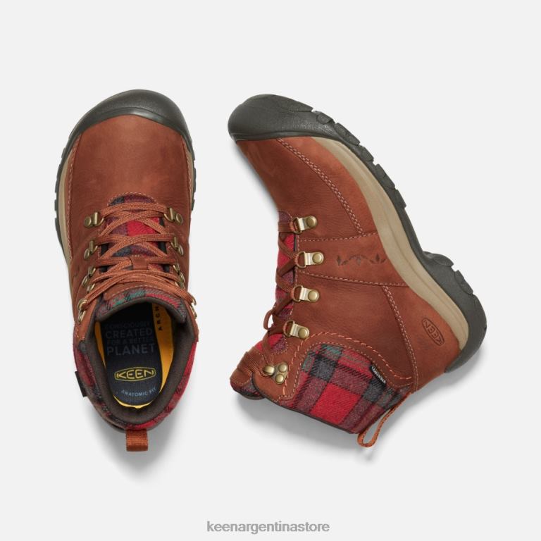 LZZND190 carey-cuadros rojos Keen bota impermeable de invierno kaci iii