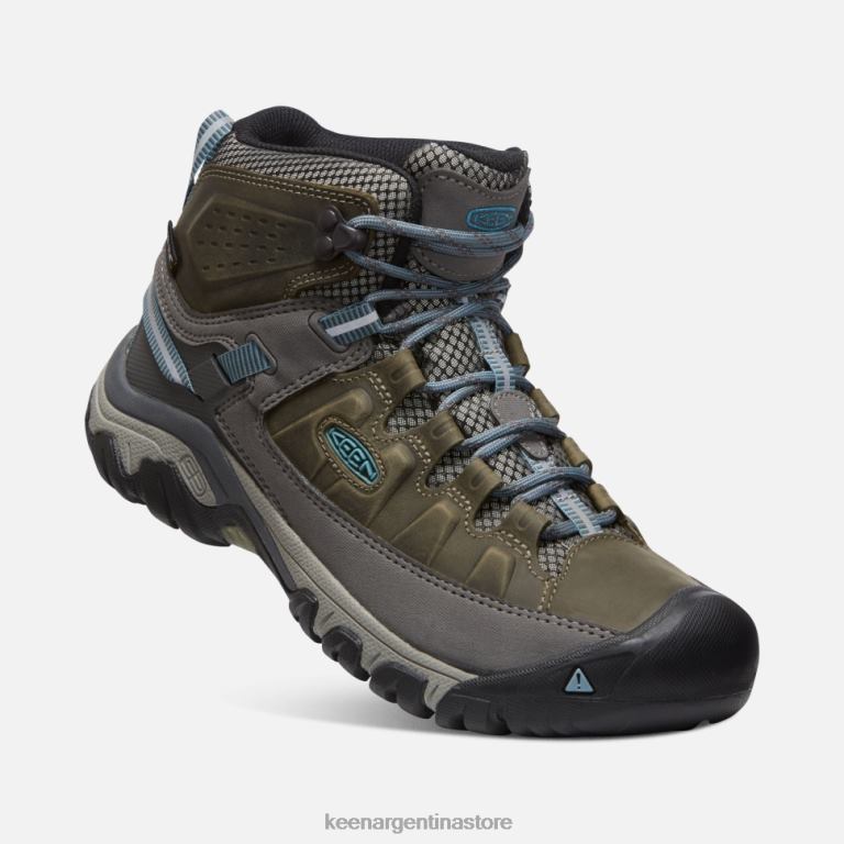 LZZND316 imán-azul atlántico Keen bota impermeable targhee iii ancha