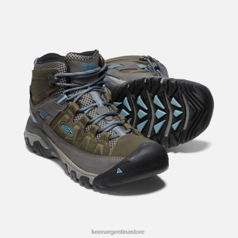 LZZND316 imán-azul atlántico Keen bota impermeable targhee iii ancha
