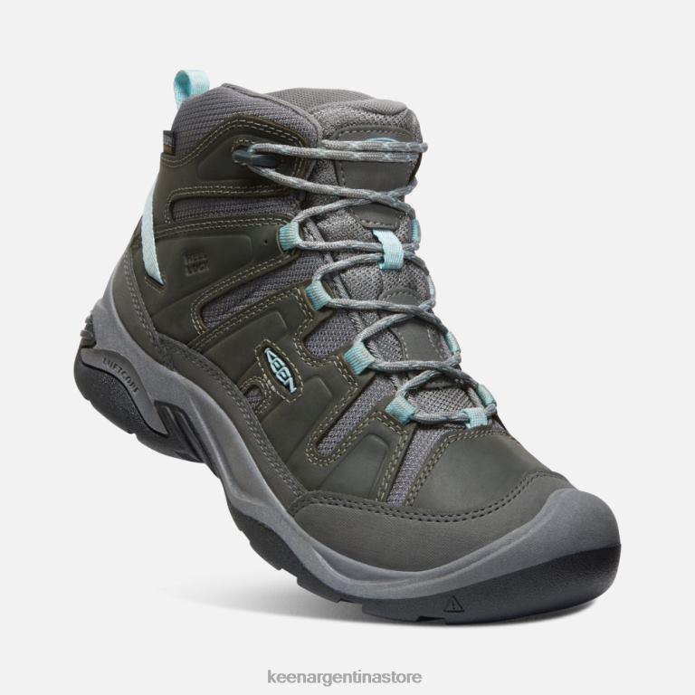 LZZND317 gris acero-azul nube Keen bota impermeable circadia ancha