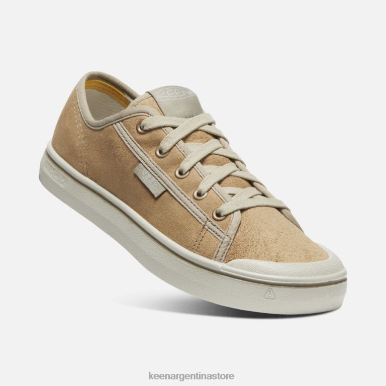 LZZND328 abedul beige-plateado Keen zapatilla de cuero cosecha elsa