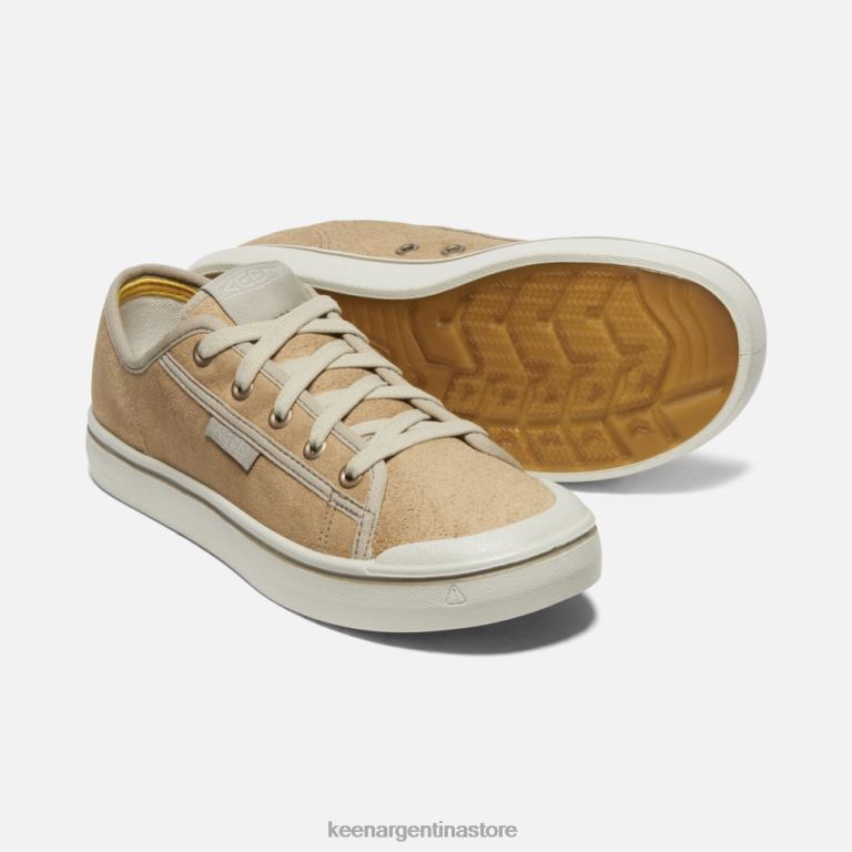 LZZND328 abedul beige-plateado Keen zapatilla de cuero cosecha elsa