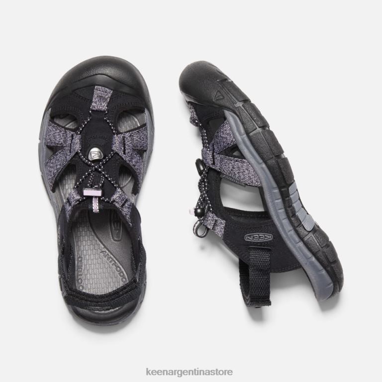 LZZND101 negro-rosa amanecer Keen sandalias barranco h2