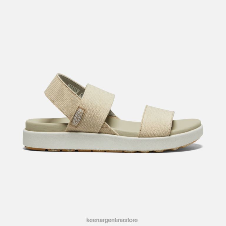 LZZND47 cáñamo natural-plaza topo Keen sandalias casuales elle con tira trasera