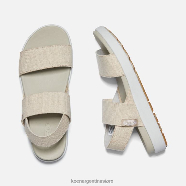 LZZND47 cáñamo natural-plaza topo Keen sandalias casuales elle con tira trasera