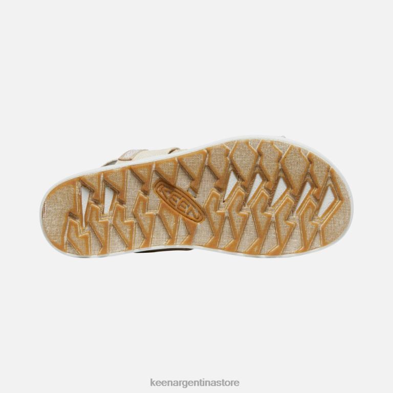 LZZND47 cáñamo natural-plaza topo Keen sandalias casuales elle con tira trasera