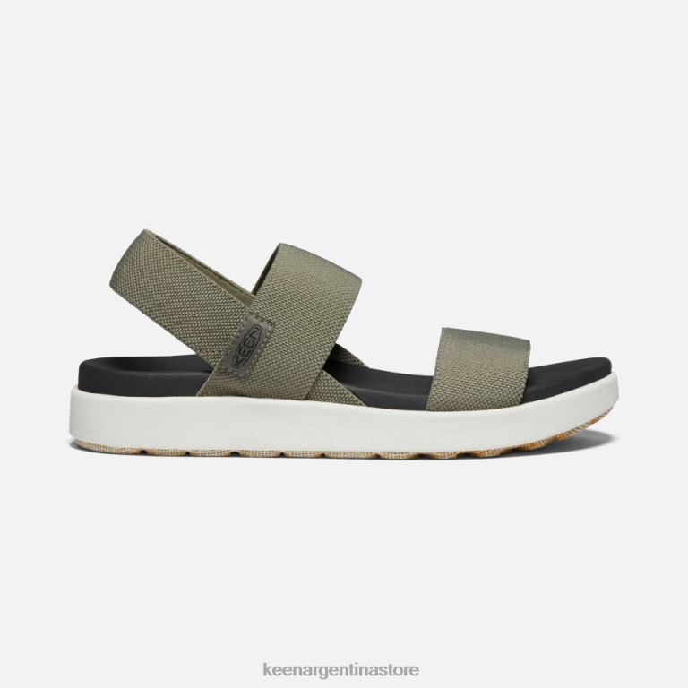 LZZND49 aceituna polvorienta Keen sandalias casuales elle con tira trasera