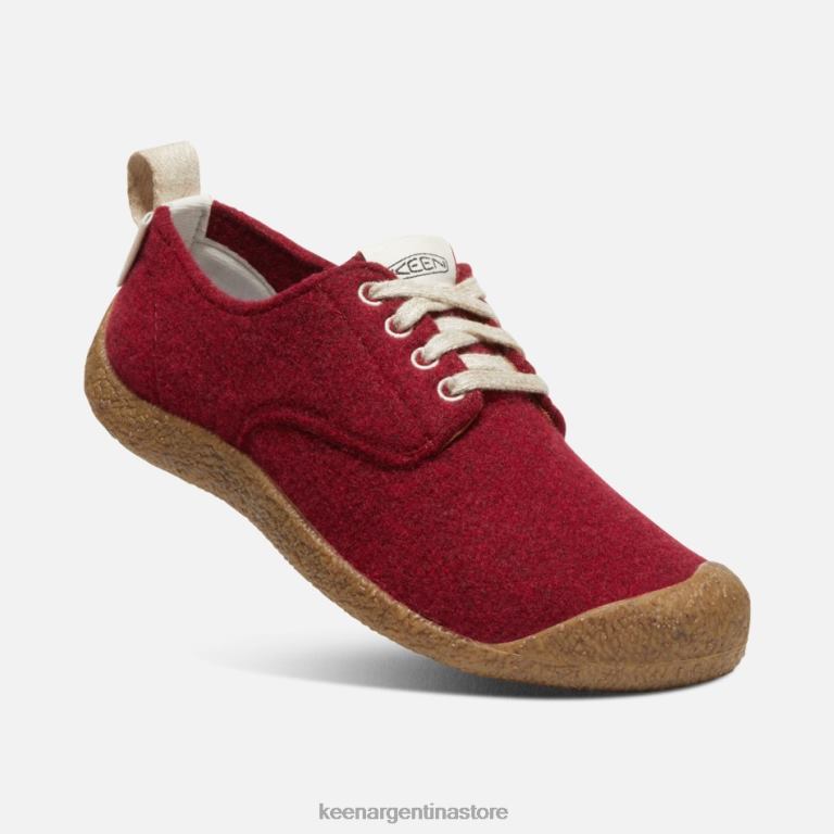 LZZND115 abedul de fieltro rojo Keen zapato derby mosey