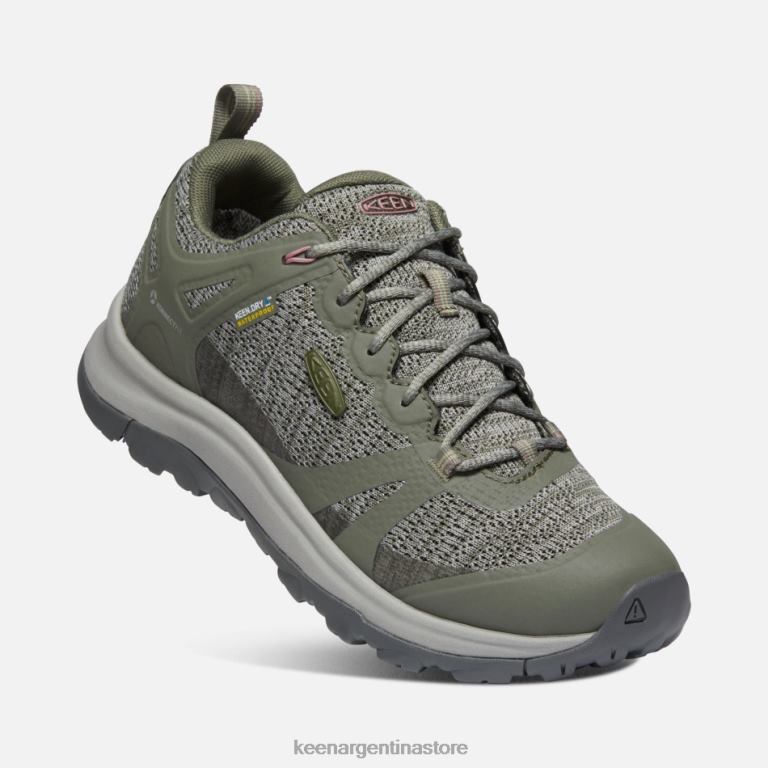 LZZND157 rosa polvorienta de oliva nostálgica Keen zapatillas de senderismo impermeables terradora ii
