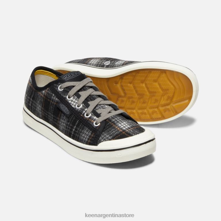 LZZND335 cuadros negros-gris acero Keen zapatilla elsa v