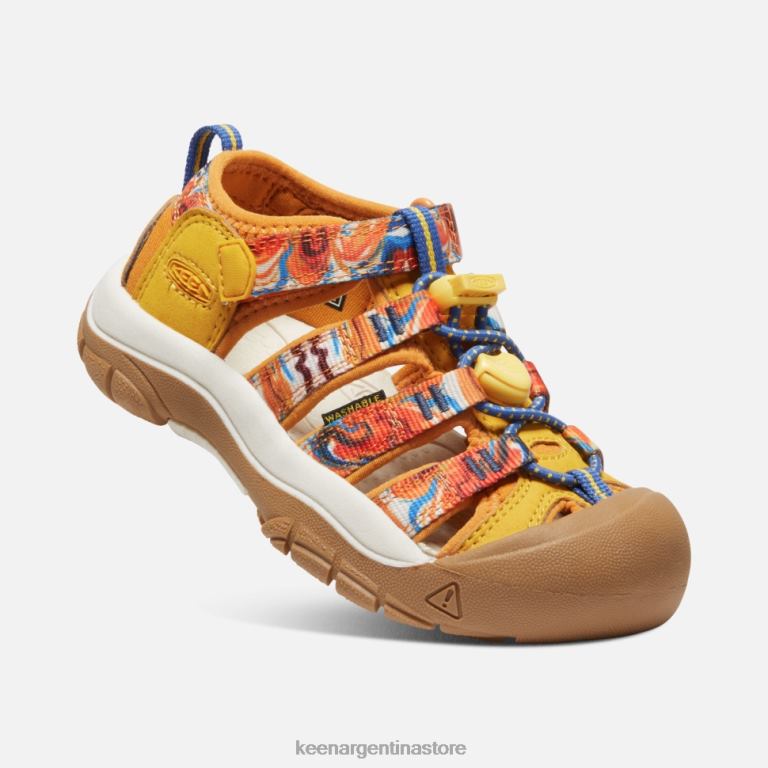 LZZND408 piel de naranja amarilla Keen pequeño 'newport x afro al aire libre