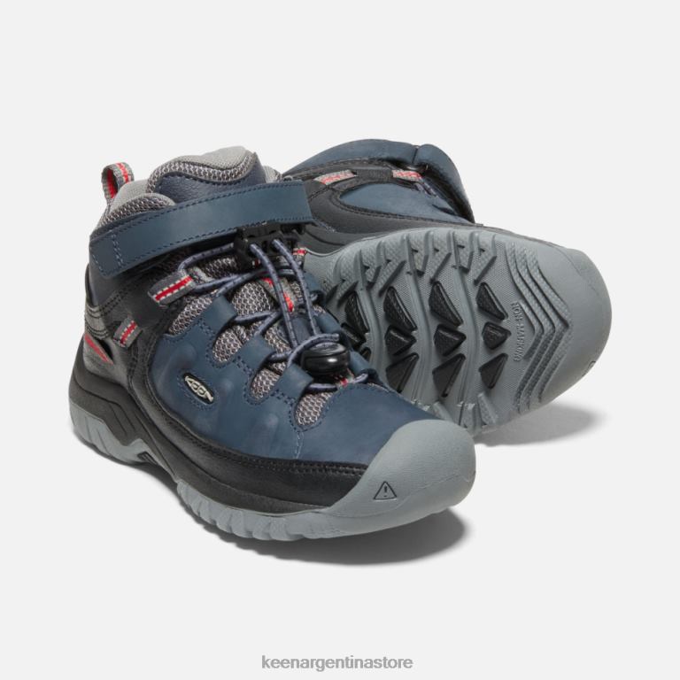 LZZND537 Noches azules-alfombra roja. Keen bota impermeable little 'targhee