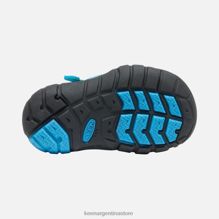 LZZND584 teñido anudado original en azul intenso Keen seacamp ii cnx para niños pequeños