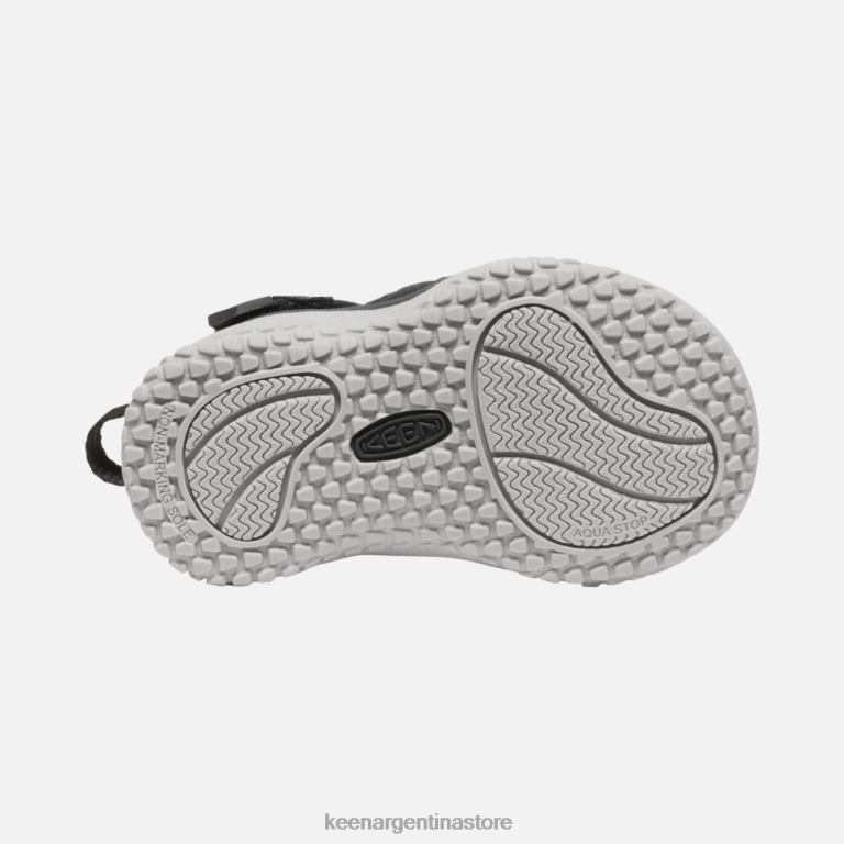 LZZND597 llovizna negra Keen sandalia de raya para niños pequeños