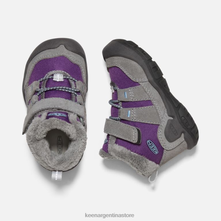 LZZND548 gris acero-carisma Keen chukka con nudo para niños pequeños