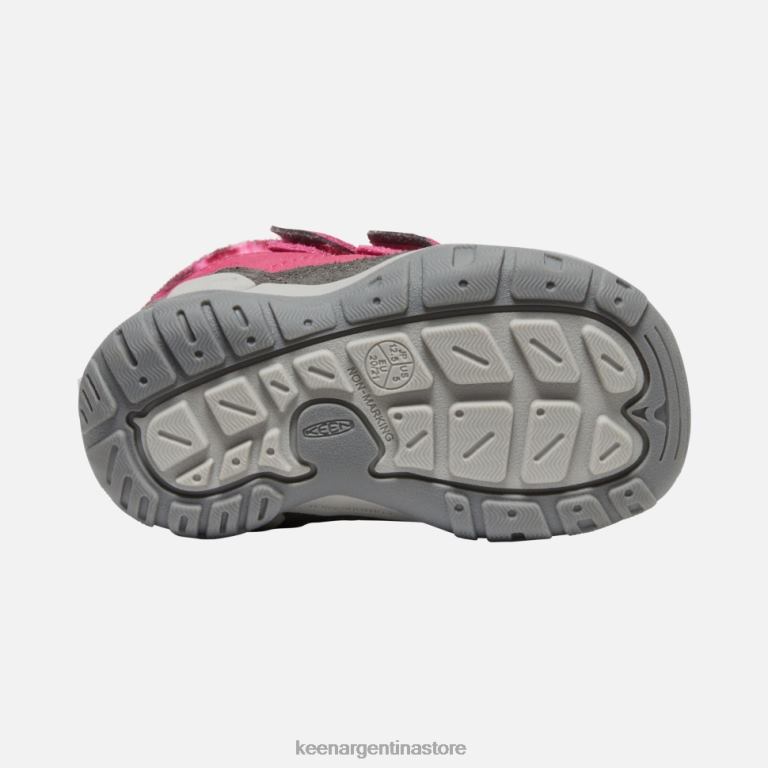 LZZND564 paloma de la fruta-negro Keen Chukka con doble tira y nudo para niños pequeños