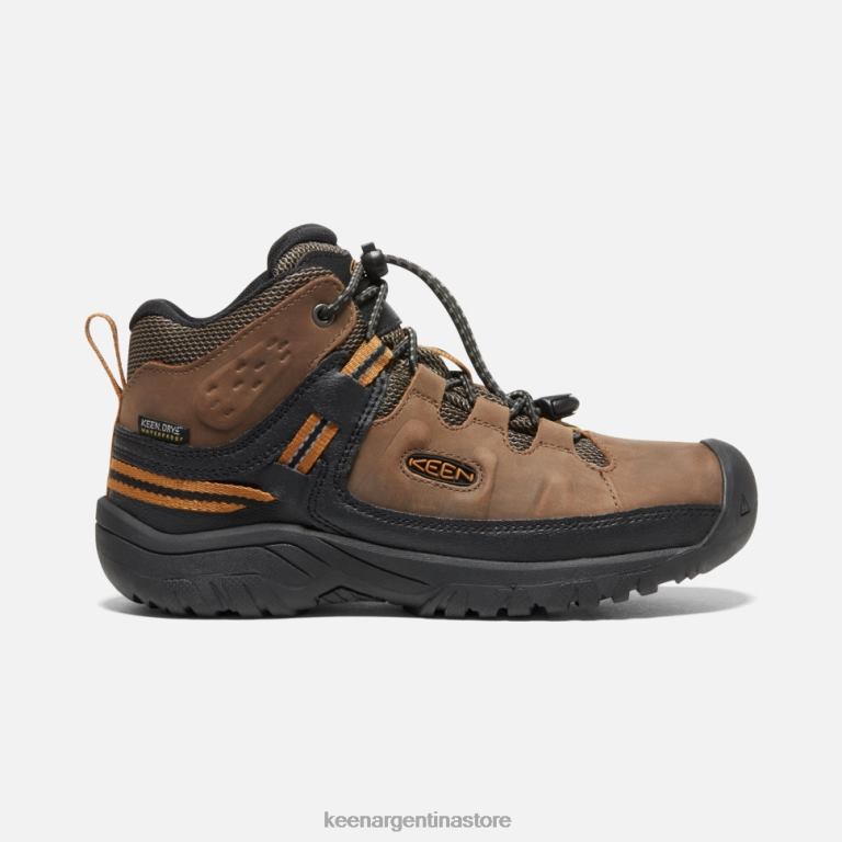 LZZND523 marrón dorado tierra oscuro Keen bota impermeable targhee grande
