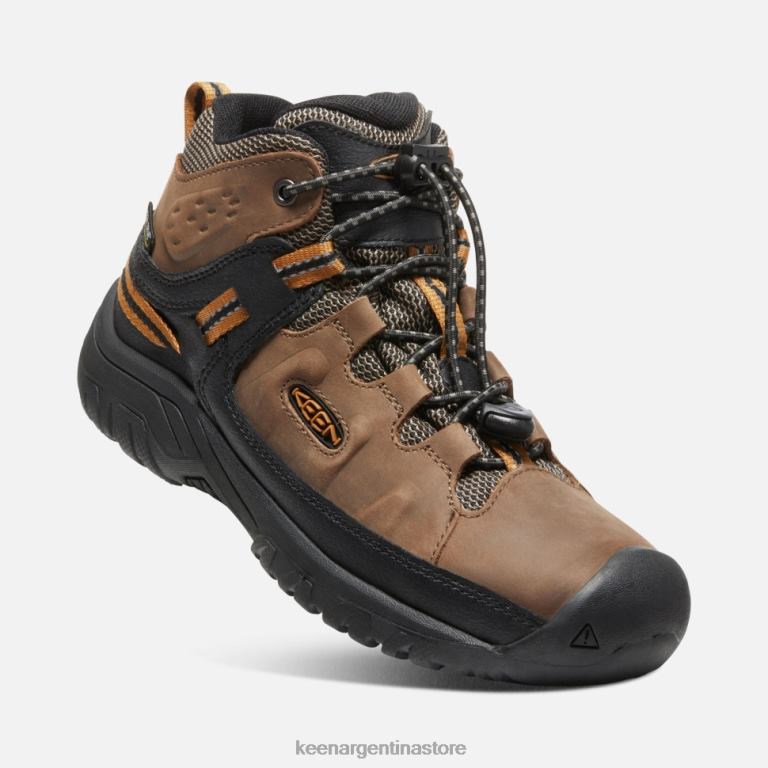 LZZND523 marrón dorado tierra oscuro Keen bota impermeable targhee grande