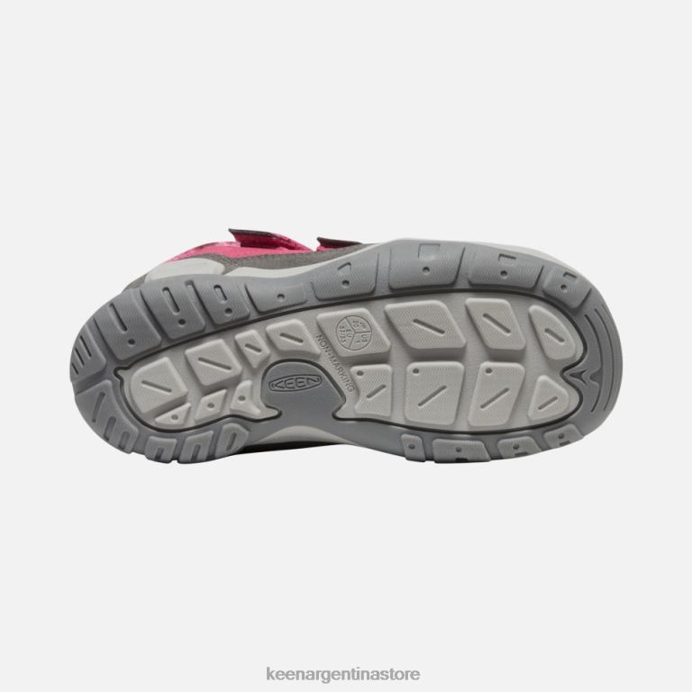 LZZND545 paloma de la fruta-negro Keen chukka con doble tira y nudo grande