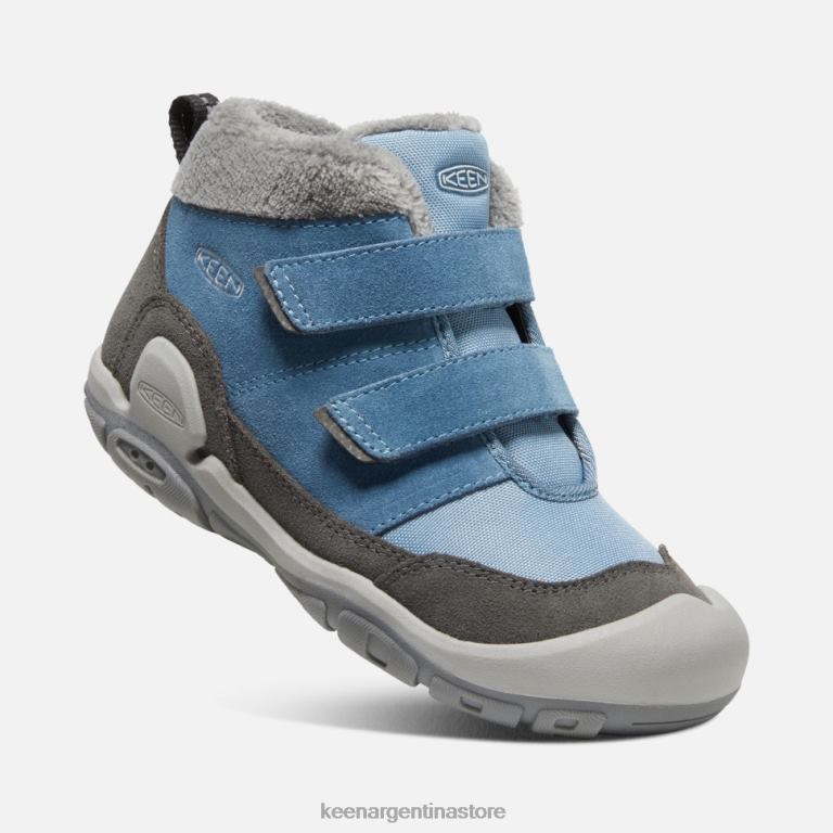 LZZND554 sombra azul imán Keen chukka con doble tira y nudo grande