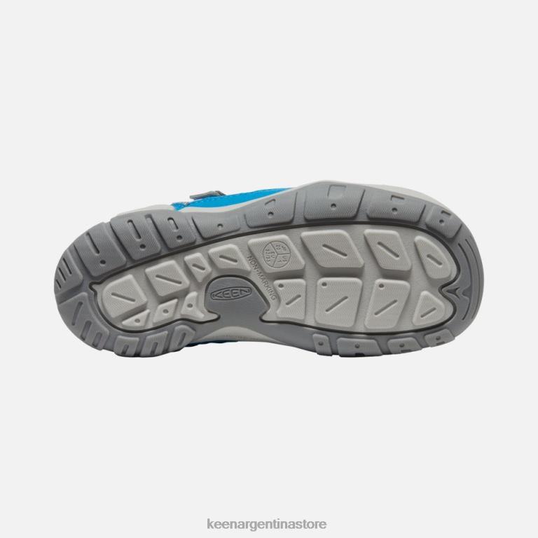 LZZND566 sombra azul-mykonos azul Keen zapatillas huecas con nudo grande