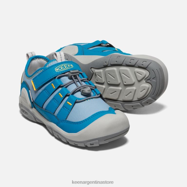 LZZND566 sombra azul-mykonos azul Keen zapatillas huecas con nudo grande