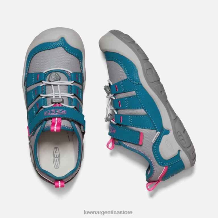 LZZND576 azul legión-gris acero Keen zapatillas huecas con nudo grande