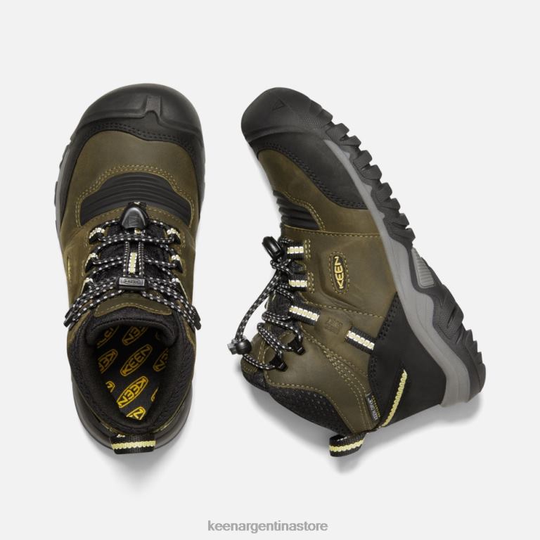 LZZND580 cidra oscura oliva oscura Keen Bota impermeable Big 'Ridge Flex
