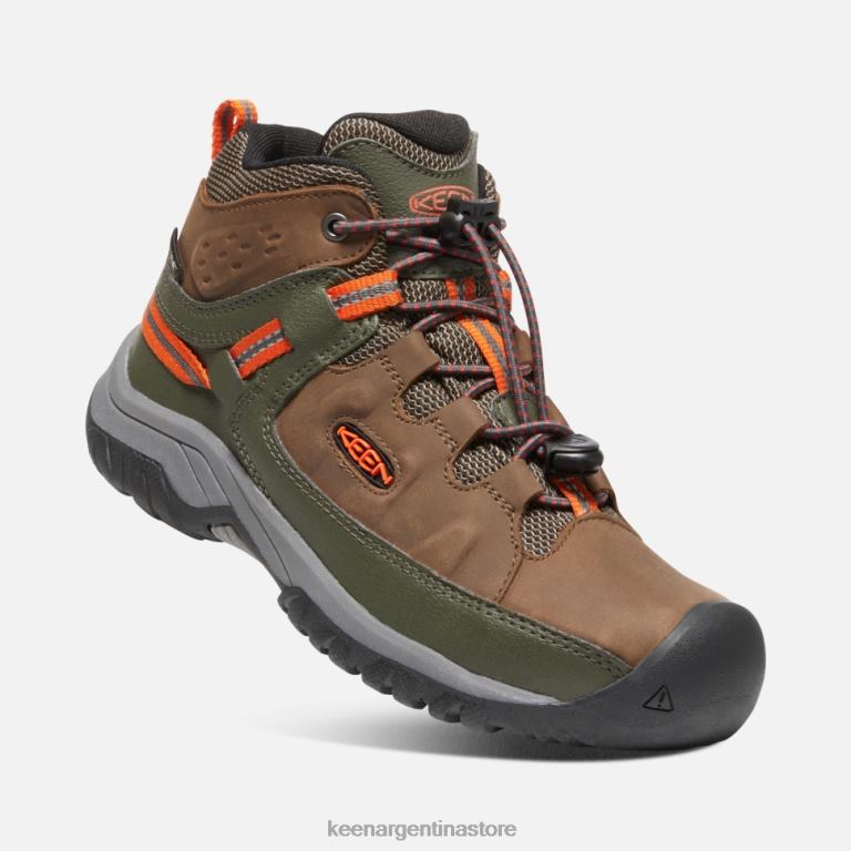 LZZND599 noche oscura tierra-bosque Keen bota impermeable targhee grande