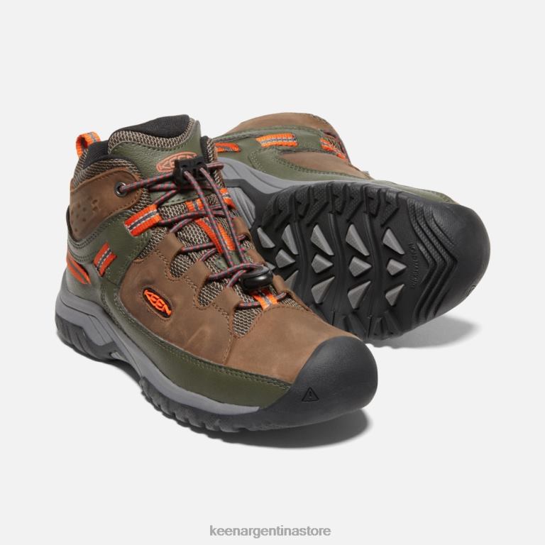 LZZND599 noche oscura tierra-bosque Keen bota impermeable targhee grande