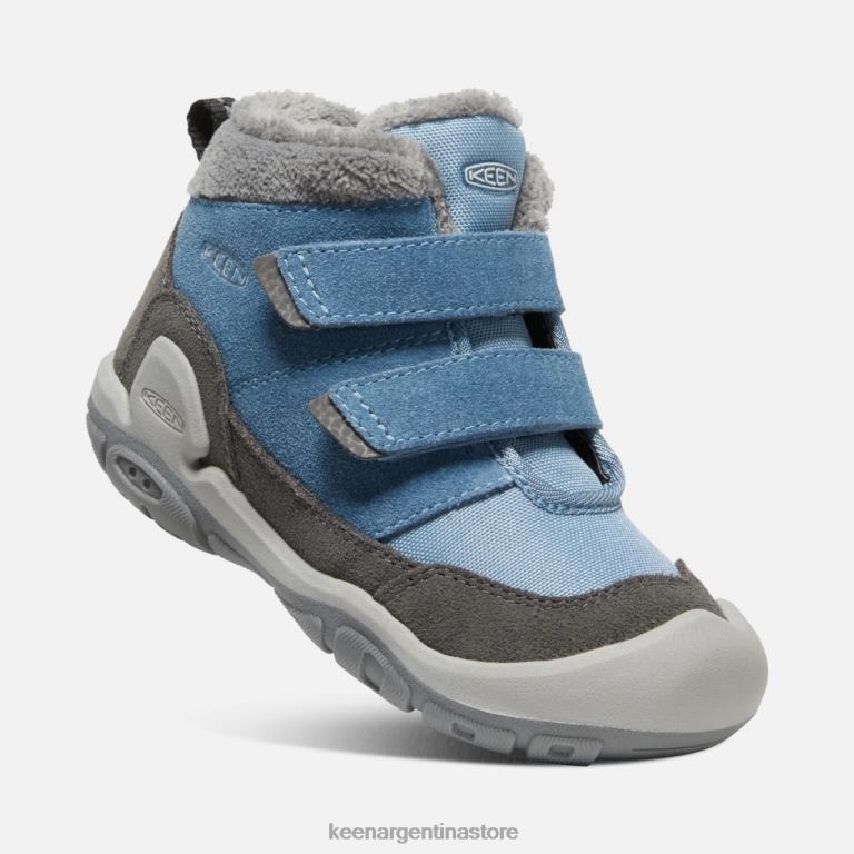 LZZND539 sombra azul imán Keen chukka con doble tira y nudo pequeño